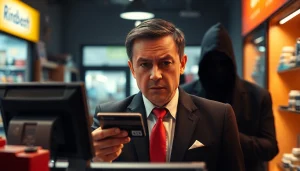 카드깡의 불법 거래를 고민하는 사람의 모습