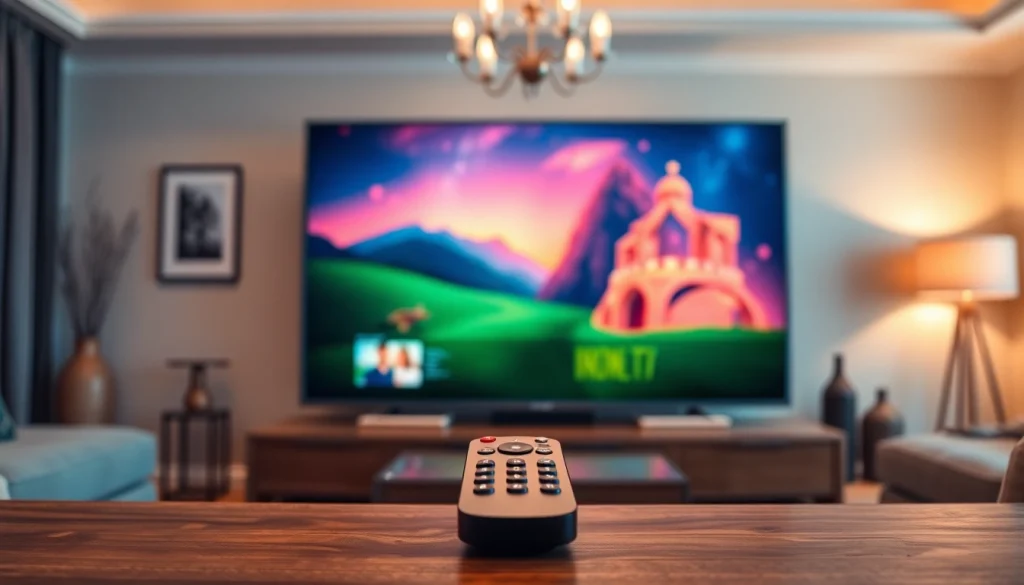 Experience high-quality iron tv streaming in a modern home entertainment setup.