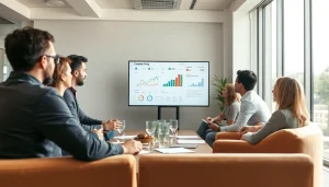 Visual representation of competitor pricing analysis with team collaboration.