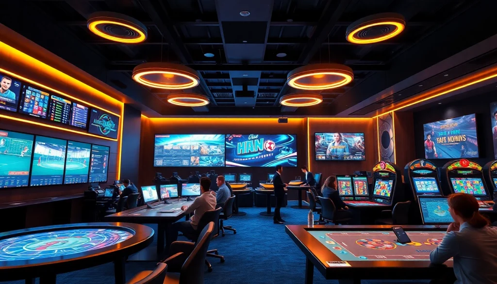 Engaging online casino scene featuring hm 88 gaming options, showcasing exciting sports betting and virtual games.