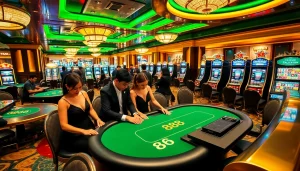 Experience the thrill of UU 88 with players betting on casino tables full of action.