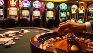 Place bets at a vibrant casino table showcasing hidden wiki links for high-stakes gambling