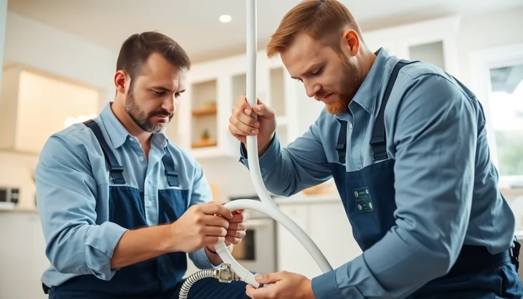 Whole House Repiping Saint Petersburg FL with professional technicians replacing old plumbing pipes.