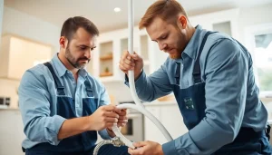 Whole House Repiping Saint Petersburg FL with professional technicians replacing old plumbing pipes.