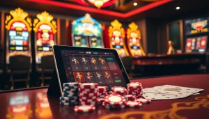 Engaging MV88 online casino scene with vibrant poker chips and roulette wheel.