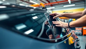 Enhance your car's appearance with expert window tinting Cleveland TN service, showcasing precision installation.