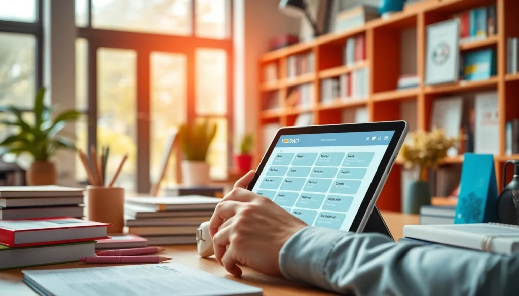 Youdao translation app showcased in a modern workspace, highlighting language learning tools and digital innovation.