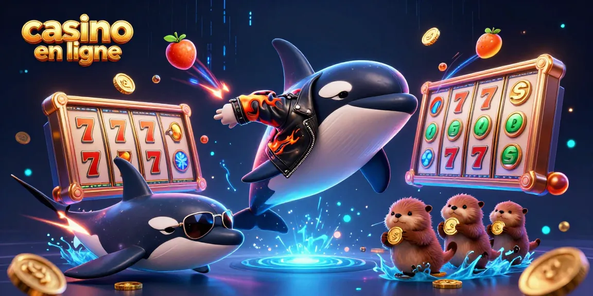 Découvrez un casino en ligne animé avec des personnages 3D, machines à sous et énergie dynamique.