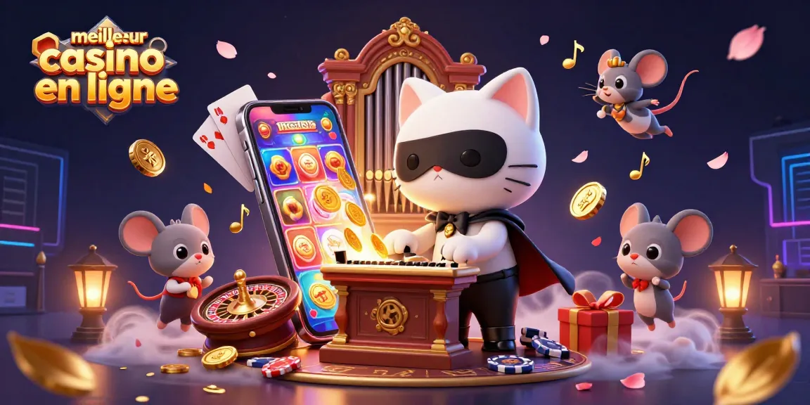 Découvrez le meilleur casino en ligne avec un chat fantôme au piano et un acrobate souris.
